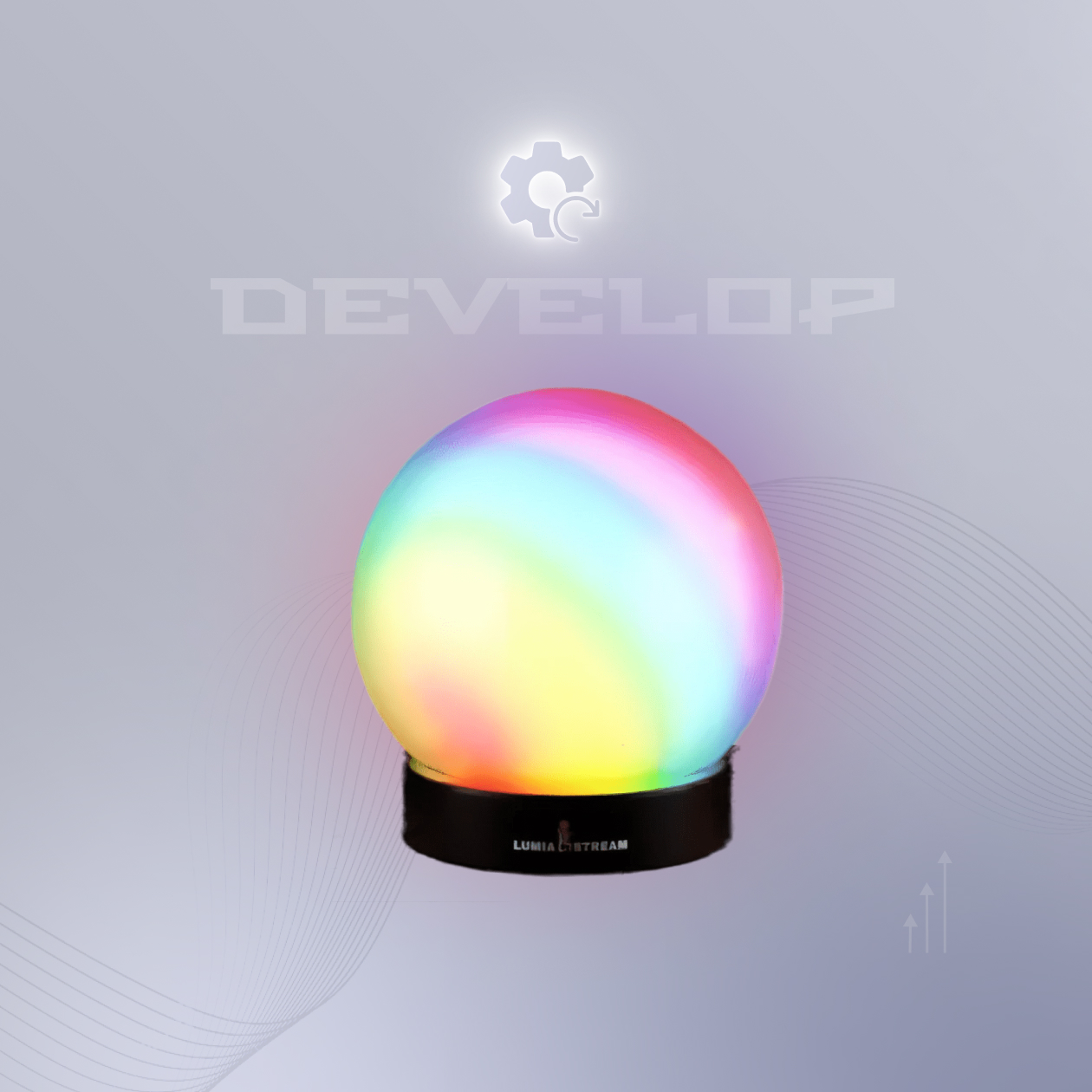With help of mechanical engineering, 3D printing and electrical engineering the LED globe was made. Development of 2022.